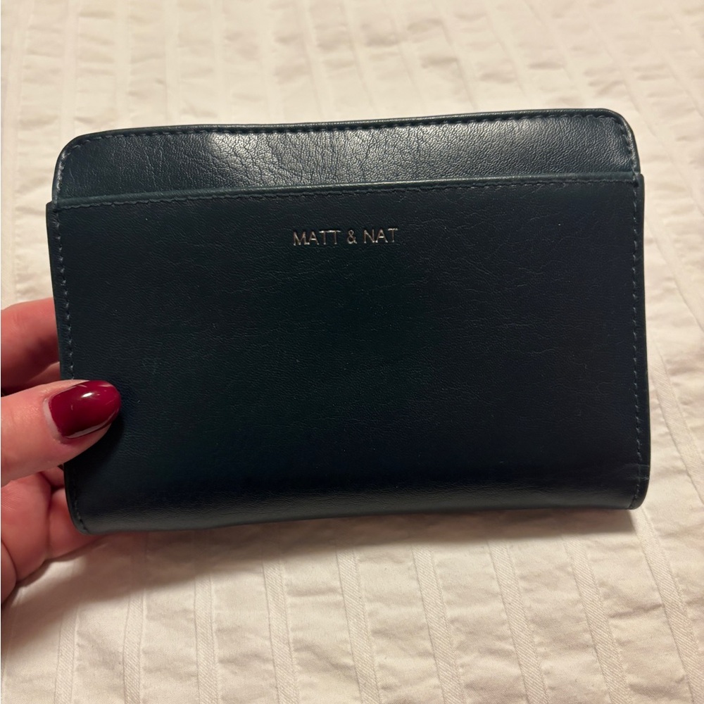Matt & Nat Dark Teal Vegan Leather Wallet
